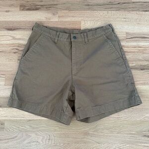 Patagonia Stand Up Short Mens Size 36 Khaki Organic Cotton Canvas